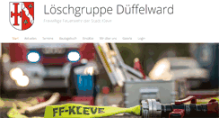 Desktop Screenshot of feuerwehr-dueffelward.de